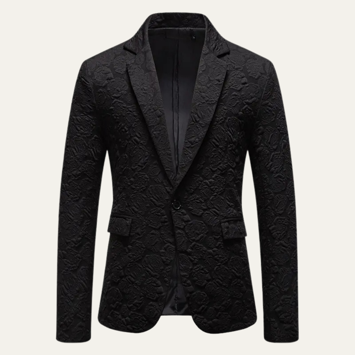 Stylish Men's Rose Print Slim Fit Blazer