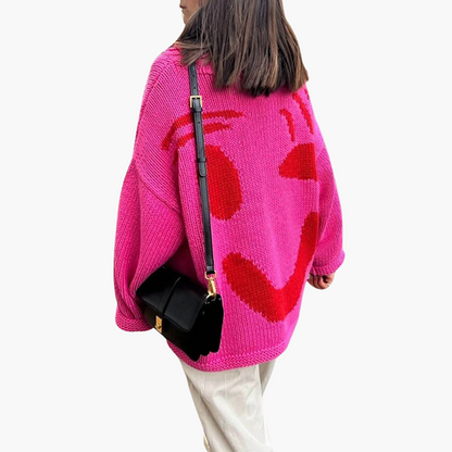 Cozy Women's Jumper with Large Fit and Fun Design
