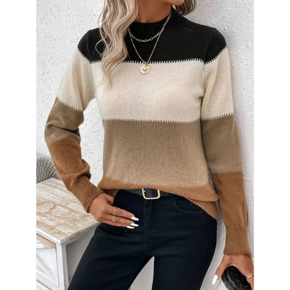 Classic Crew Neck Wool Blend Sweater - Nocini