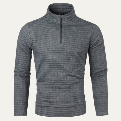 Comfortable Men's Breathable Quarter Zip Fleece Sweater