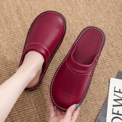 Comfortable Men's Leather Slippers