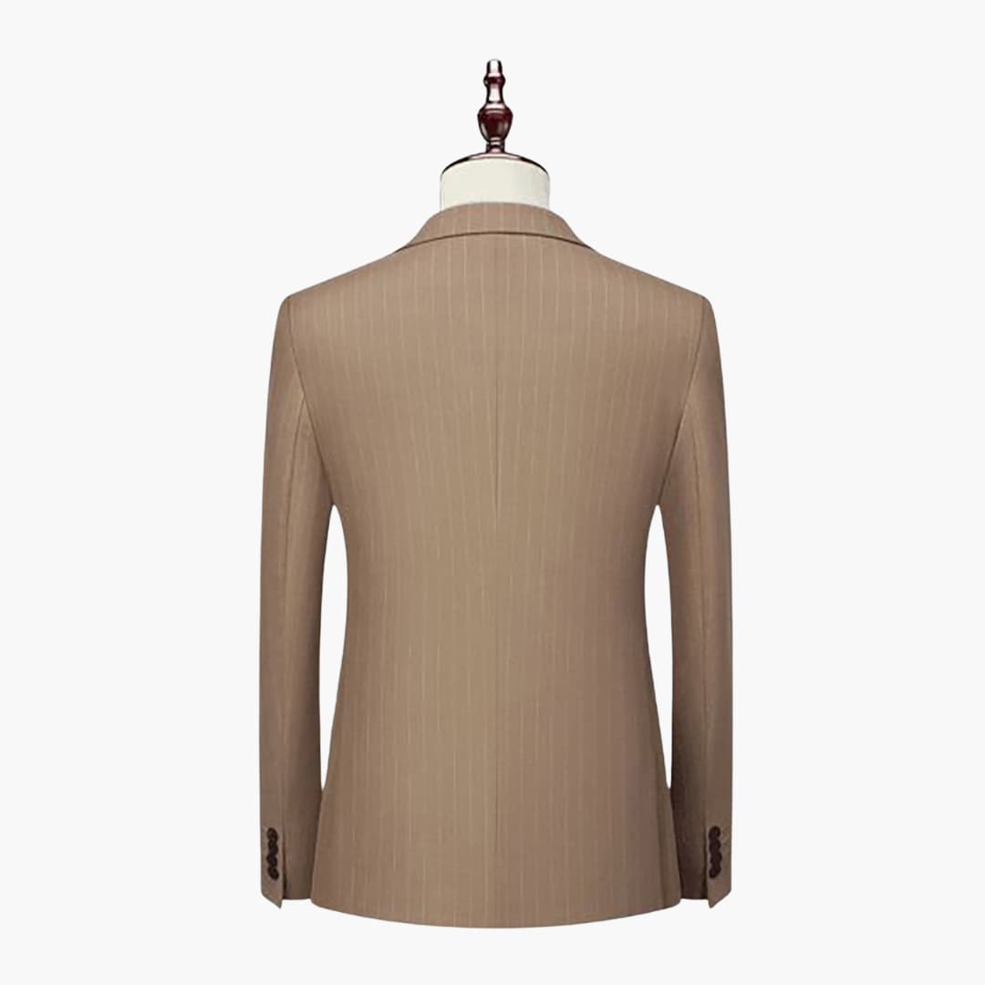 Classic Mens Slim Fit Pinstripe Suit