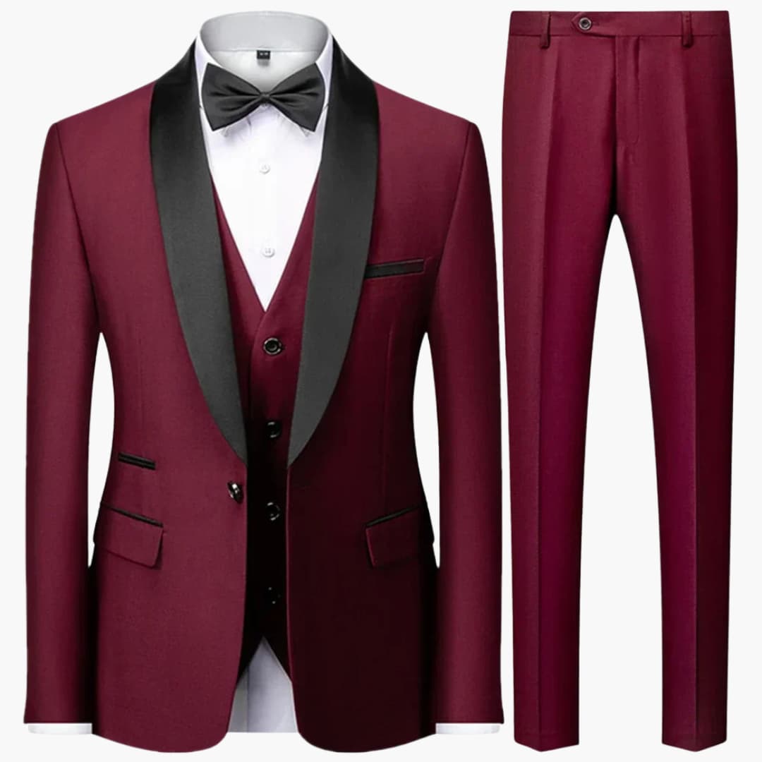Classic Tailored 3 Piece Mens Formal Suit