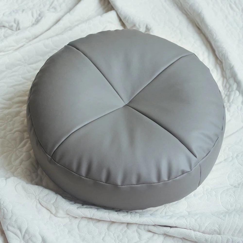 Soft Leather Japanese Inspired Pillow