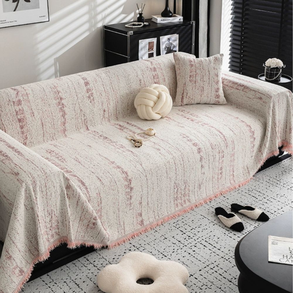 Soft Cream Colored Sofa Slipcover