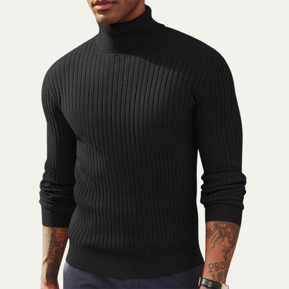 Men's Fitted Crew Neck Knitted Sweater