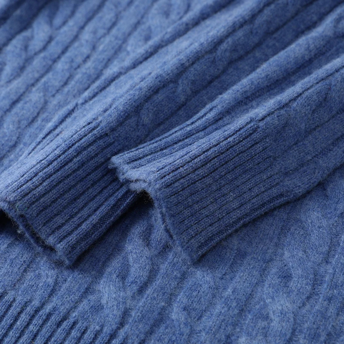 Cozy Men's Thermal Half Zip Knit Winter Sweater