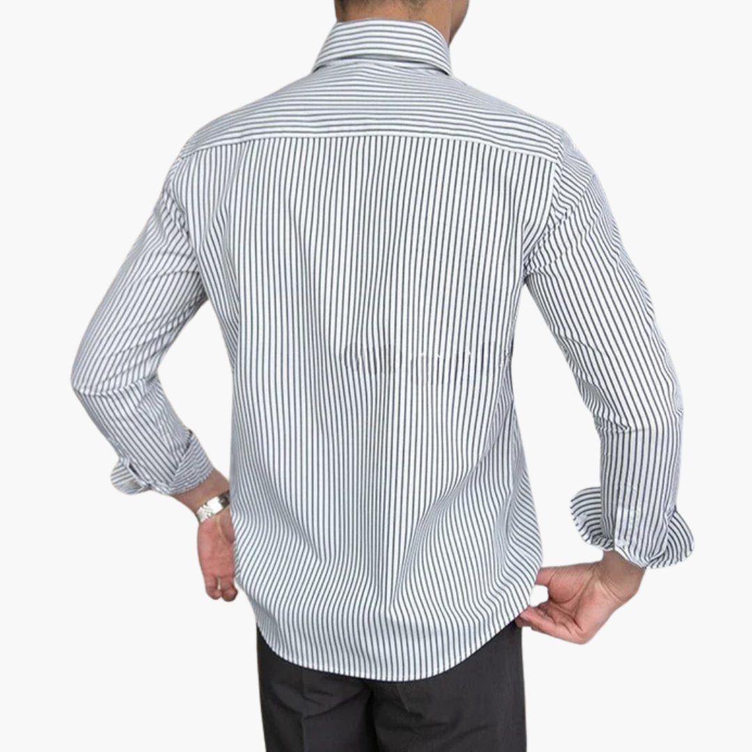 Classic Casual Shirt with Contrasting Trim