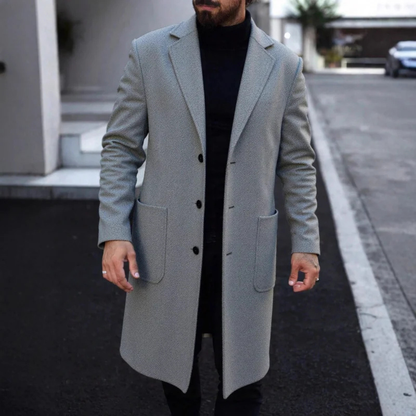Warm Men's Slim Fit Wool Winter Coat