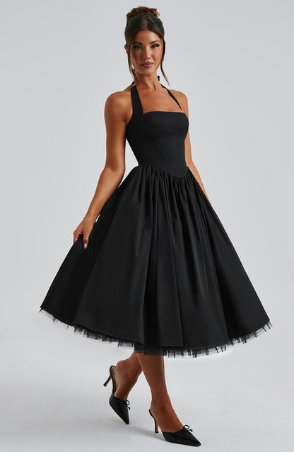 Elegant Ladies Floral Party Dress