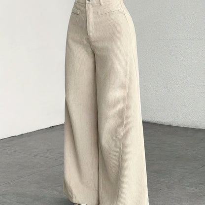 Comfortable High Waisted Wide Leg Pants