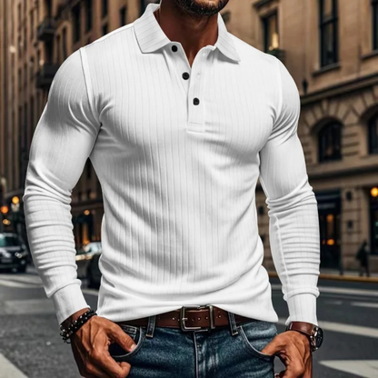 Classic Fit Men's Textured Polo Shirt