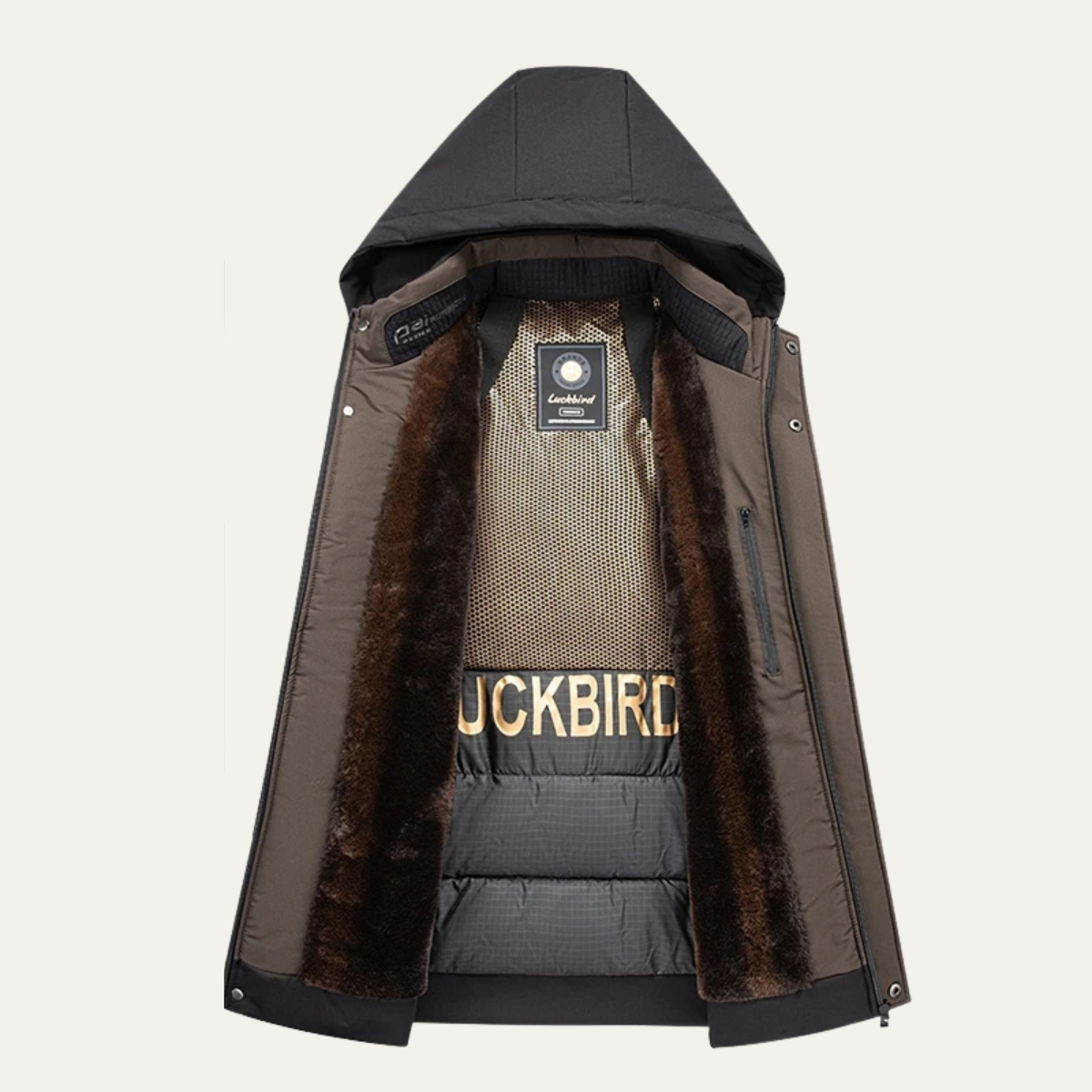 Insulated Men's Waterproof Parka Coat with Hood