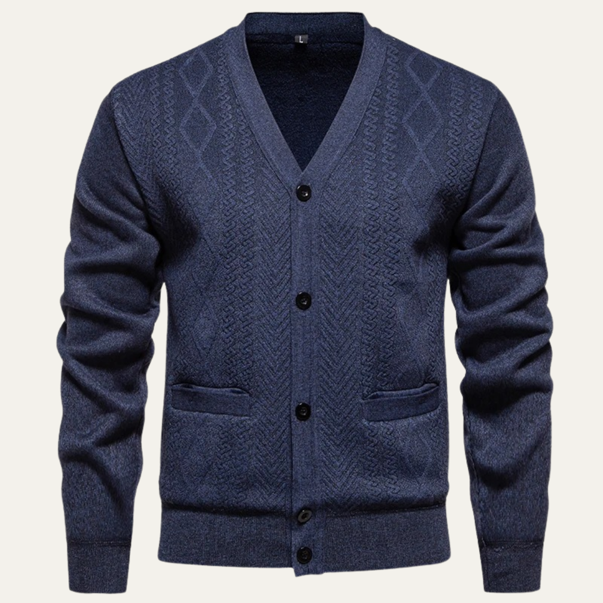 Comfortable Men's V Neck Soft Knit Sweater