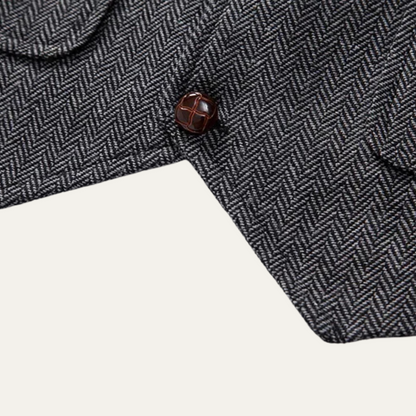 Traditional Mens Wool Tweed Waistcoat
