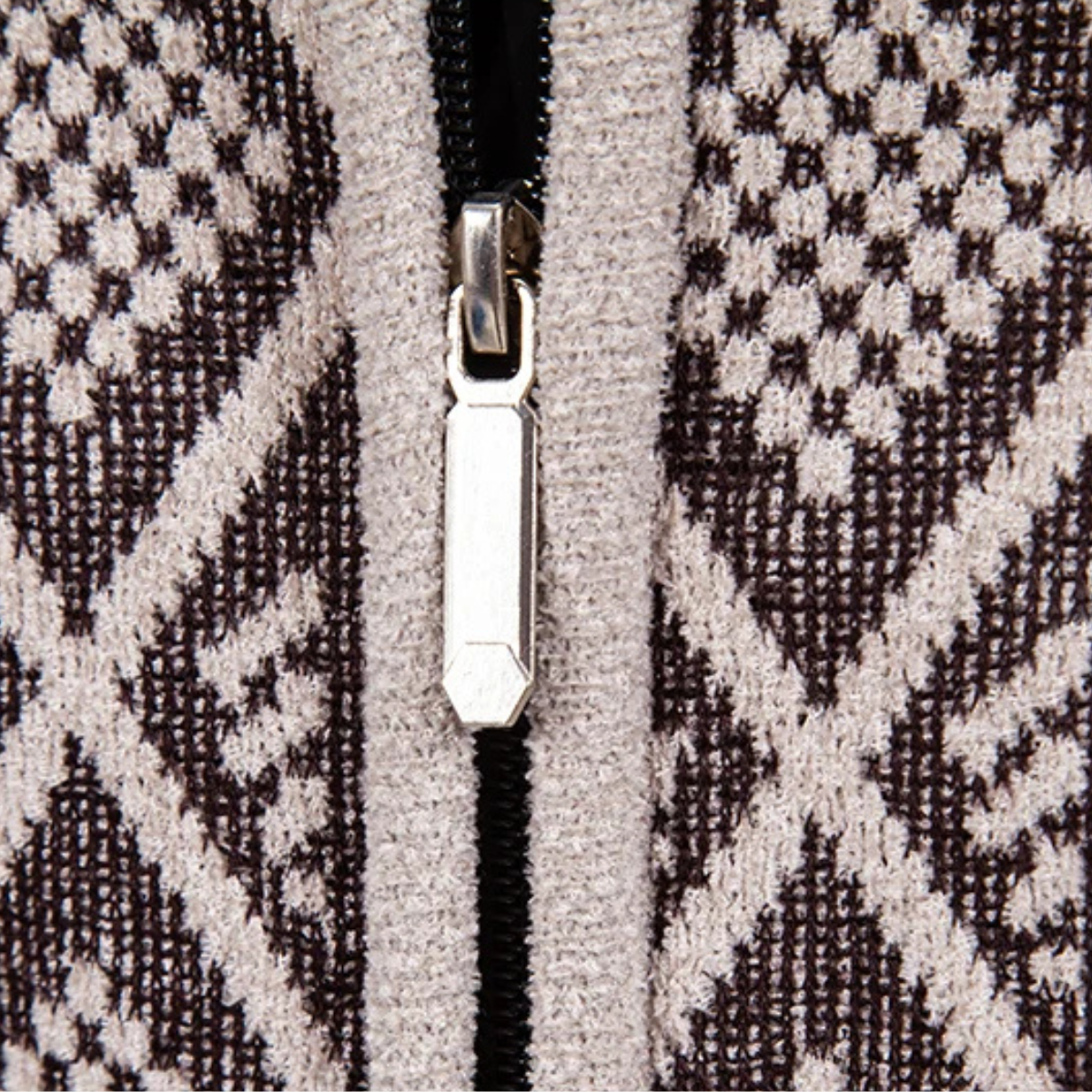 Stylish Men's Diamond Quilted Knit Blazer Jacket