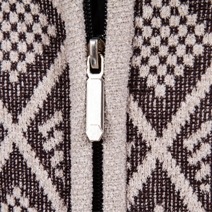 Stylish Men's Diamond Quilted Knit Blazer Jacket