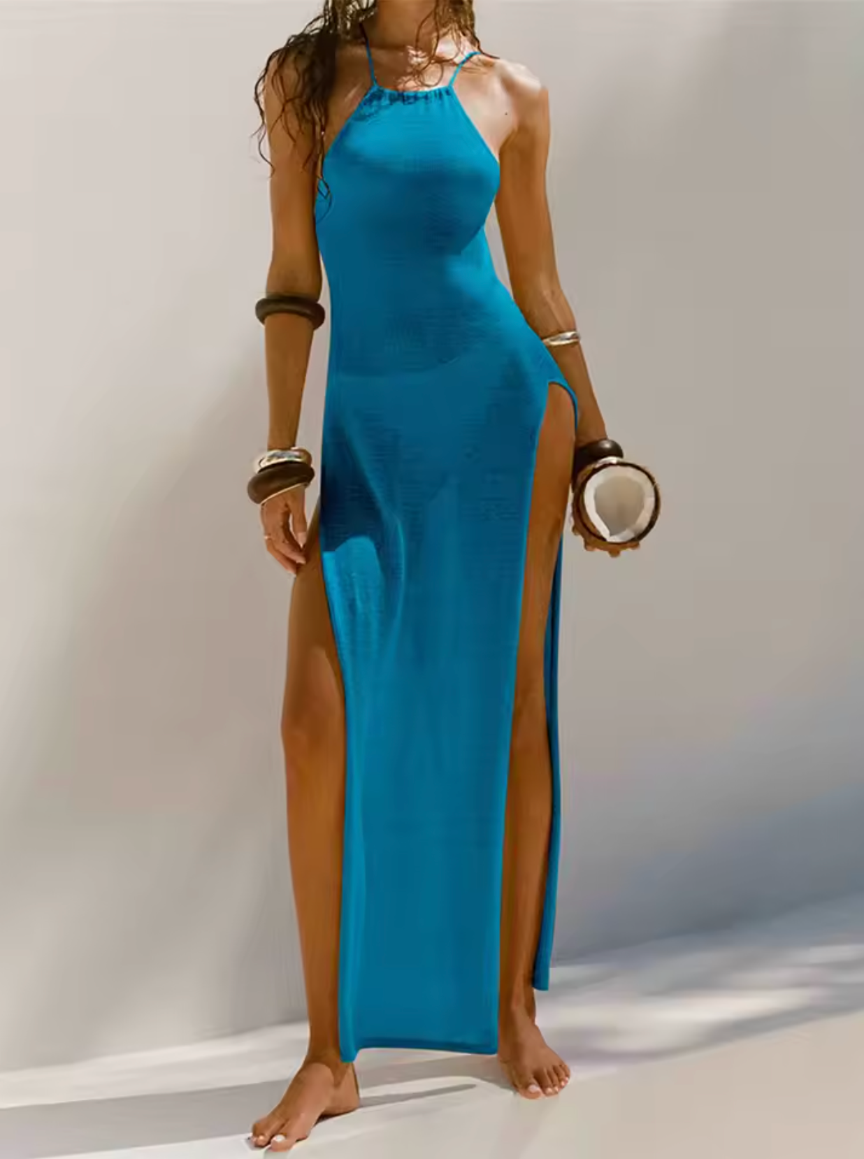 Long Flowy Women's Summer Maxi Dress