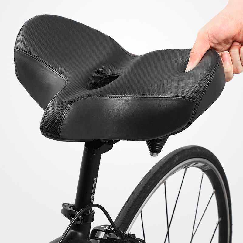 Premium Bike Seat Extra Wide Cushion Saddle
