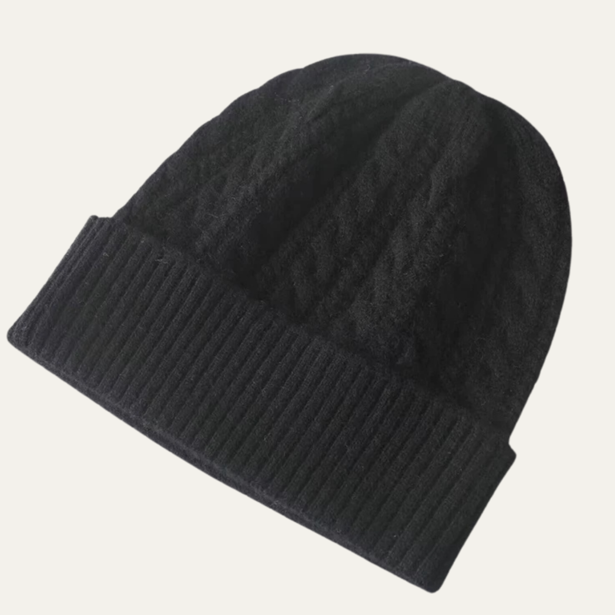Premium Men's Ribbed Cashmere Winter Hat