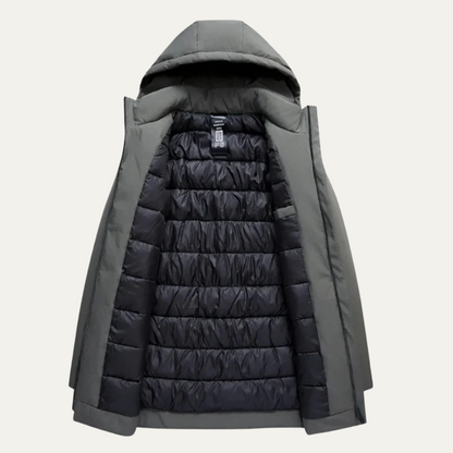 Warm Waterproof Men's Winter Parka Coat with Hood