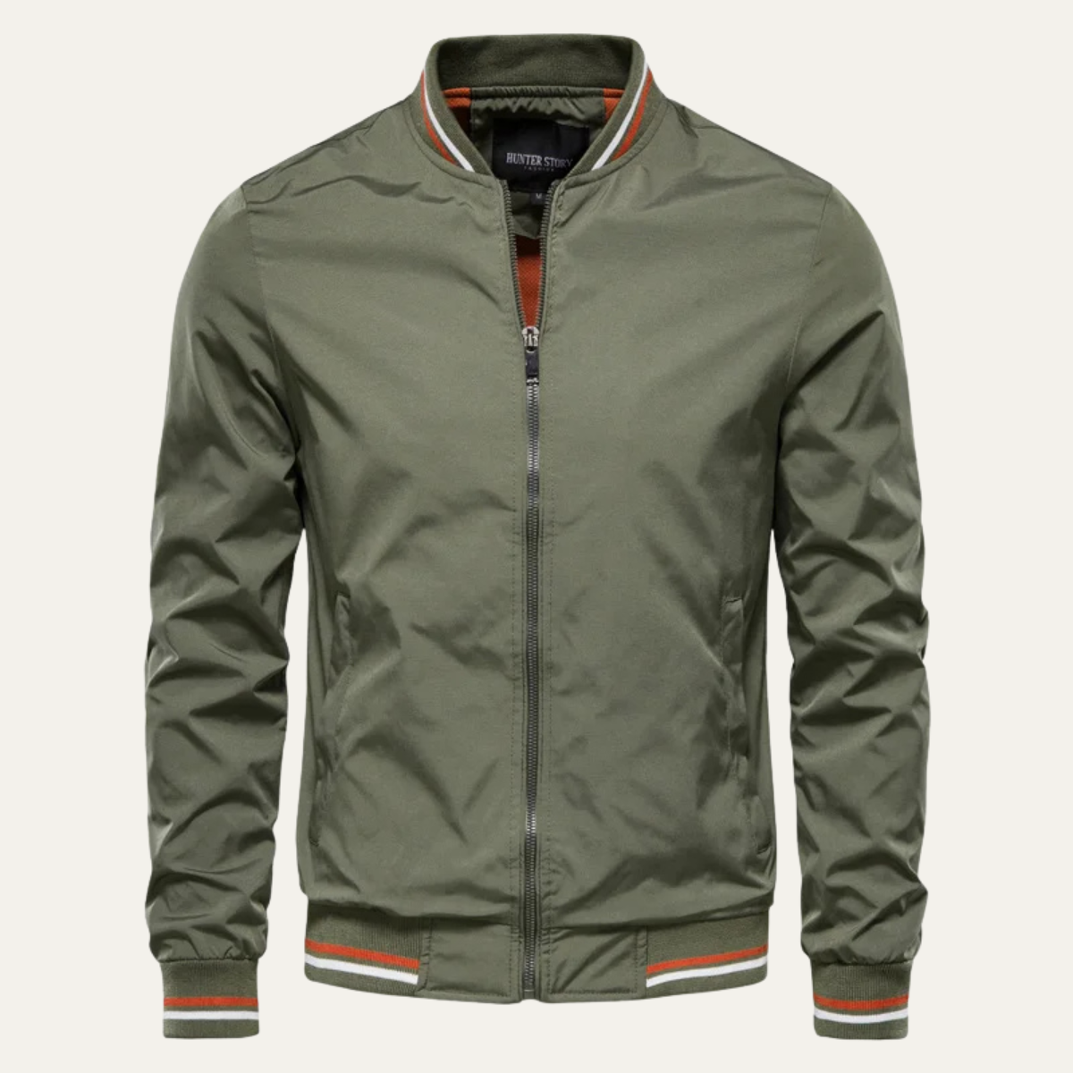 Slim Fit Mens Casual Bomber Jacket Zip Up - Nocini