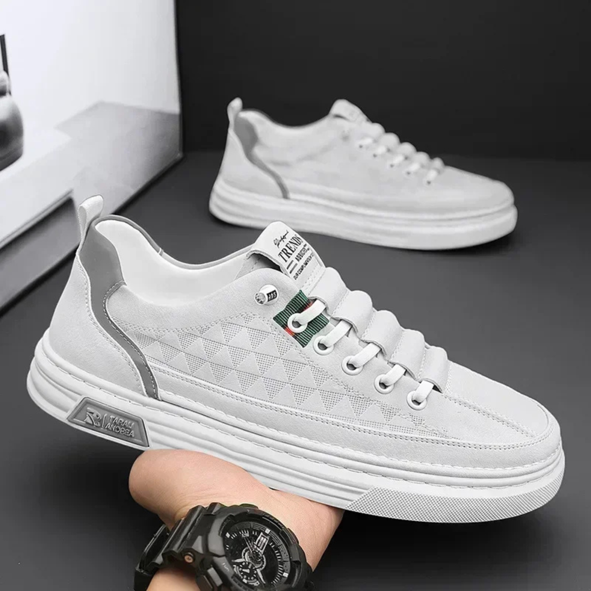 Comfortable Men's Breathable Synthetic Lace Up Shoes