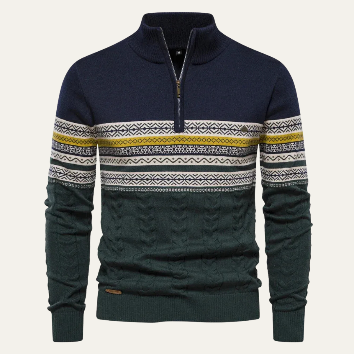 Classic Fair Isle Knit Men's Sweater