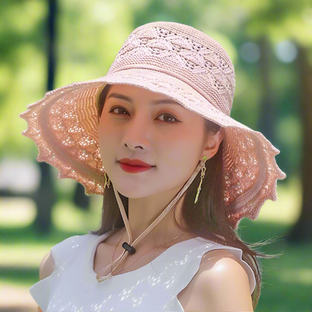 Chic Floral Summer Hat for Ladies