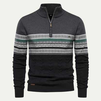 Classic Fair Isle Knit Men's Sweater