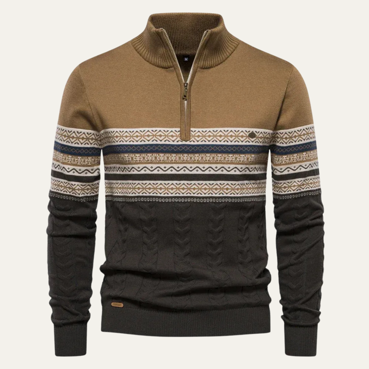 Classic Fair Isle Knit Men's Sweater