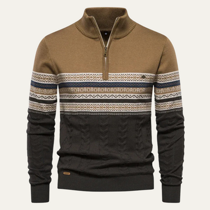 Classic Fair Isle Knit Men's Sweater