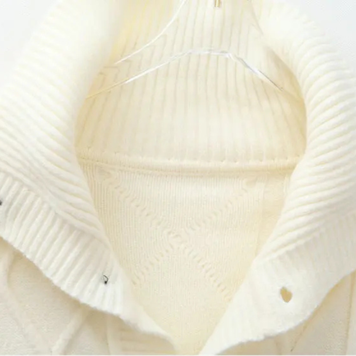 Warm Mens Nordic Knit Button Jacket