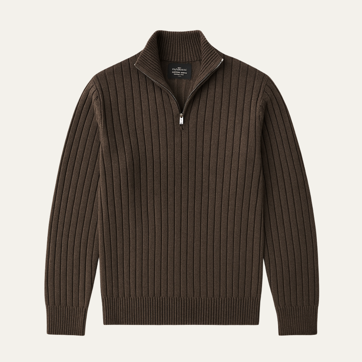 Soft Men's Cotton Half Zip Knit Sweater - Nocini