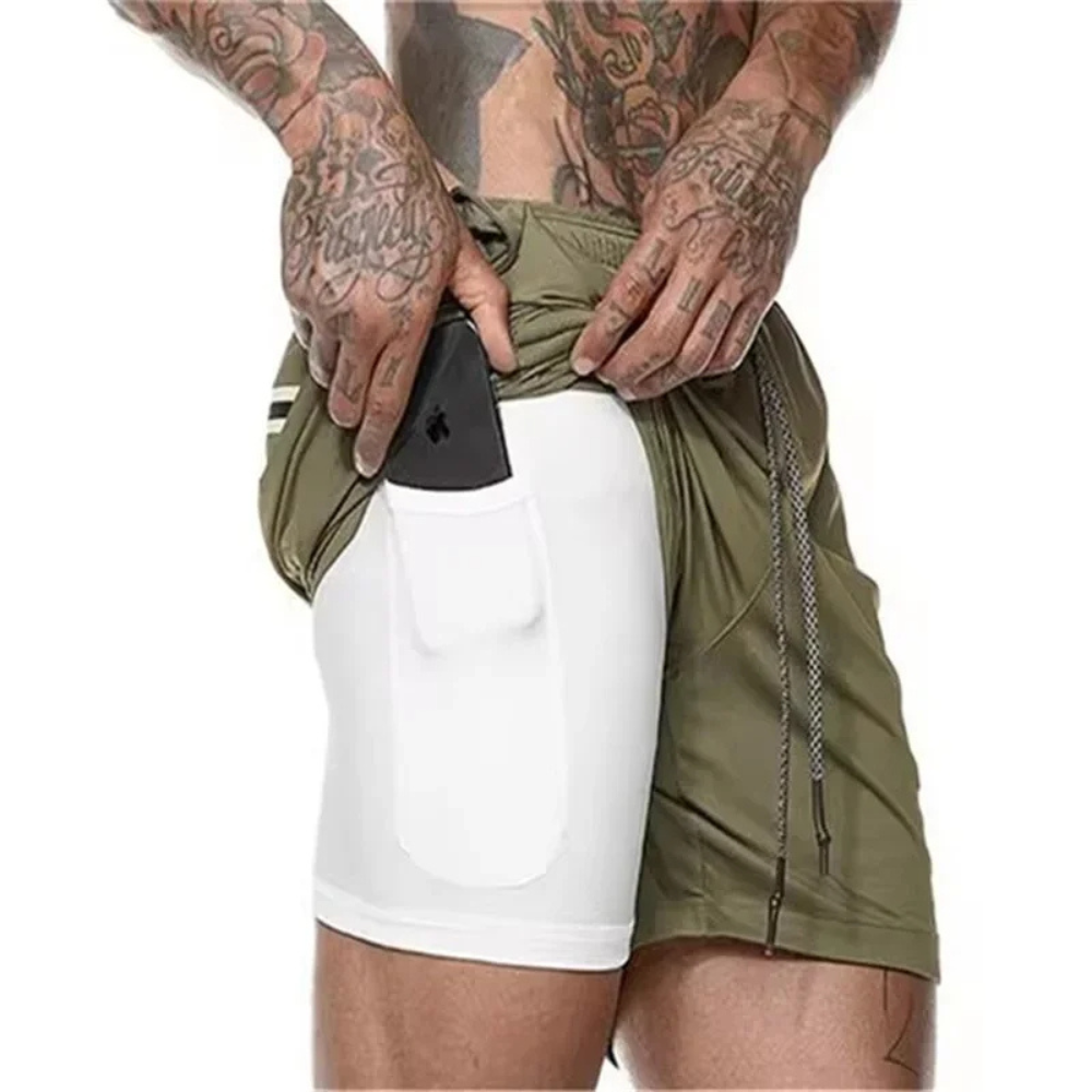 Athletic Men's Shorts for Running and Fitness