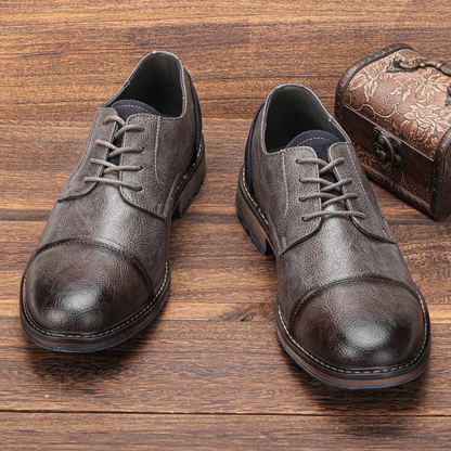 Classic Vintage Leather Lace Up Oxford Shoes