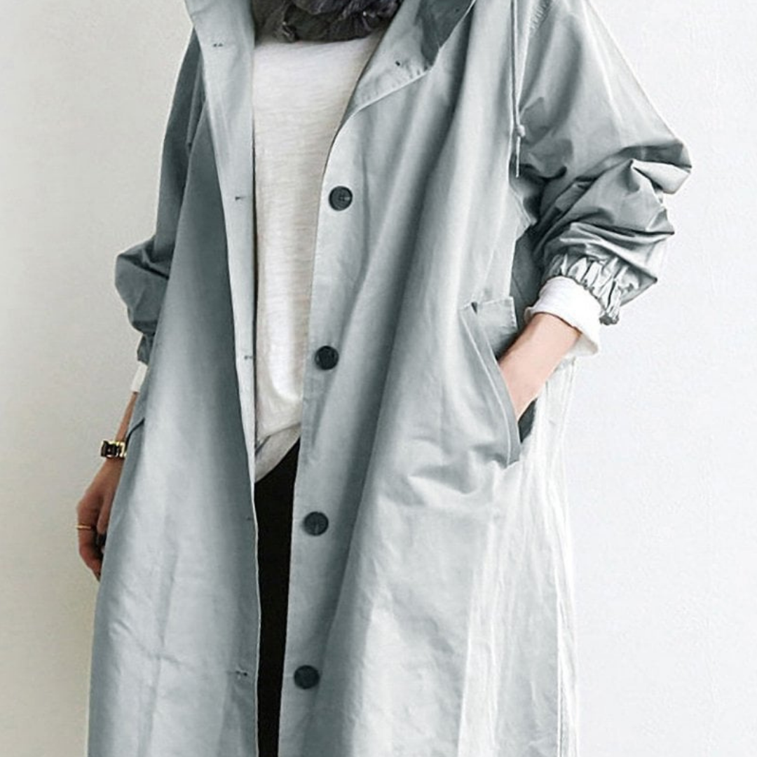 Timeless Women's Double Breasted Hooded Coat