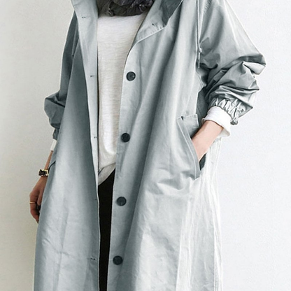 Timeless Women's Double Breasted Hooded Coat