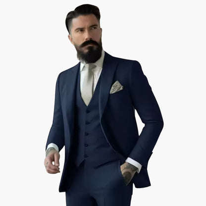 Slim Fit Mens Suit - Elegant Traditional Style