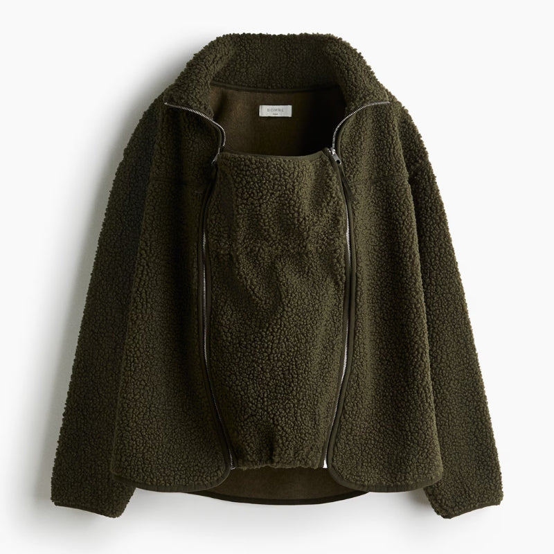 Large Fuzzy Parka Jacket for Women - Soft Warm Coat