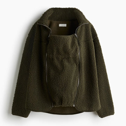 Large Fuzzy Parka Jacket for Women - Soft Warm Coat