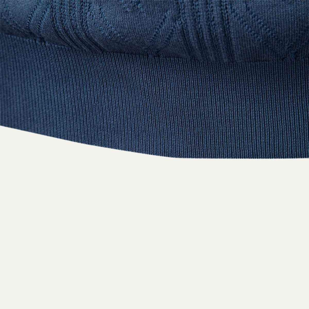 Classic Men's Crew Neck Knit Polo Sweater