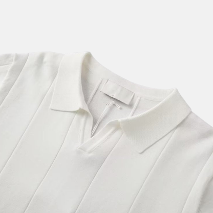 Classic Fit V-Neck Short Sleeve Polo Shirt