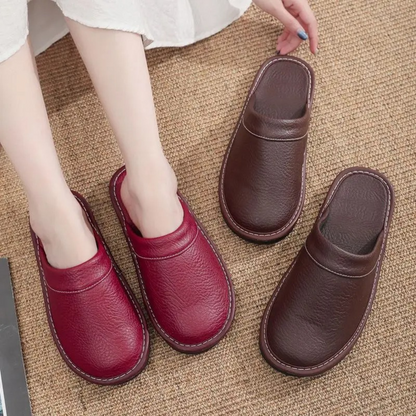 Comfortable Men's Leather Slippers