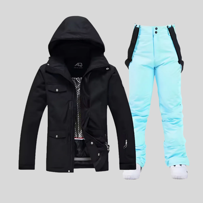 Warm Waterproof Ski Suit Women's Snow Jacket Pants Set