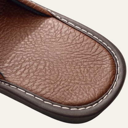 Comfortable Men's Leather Slippers
