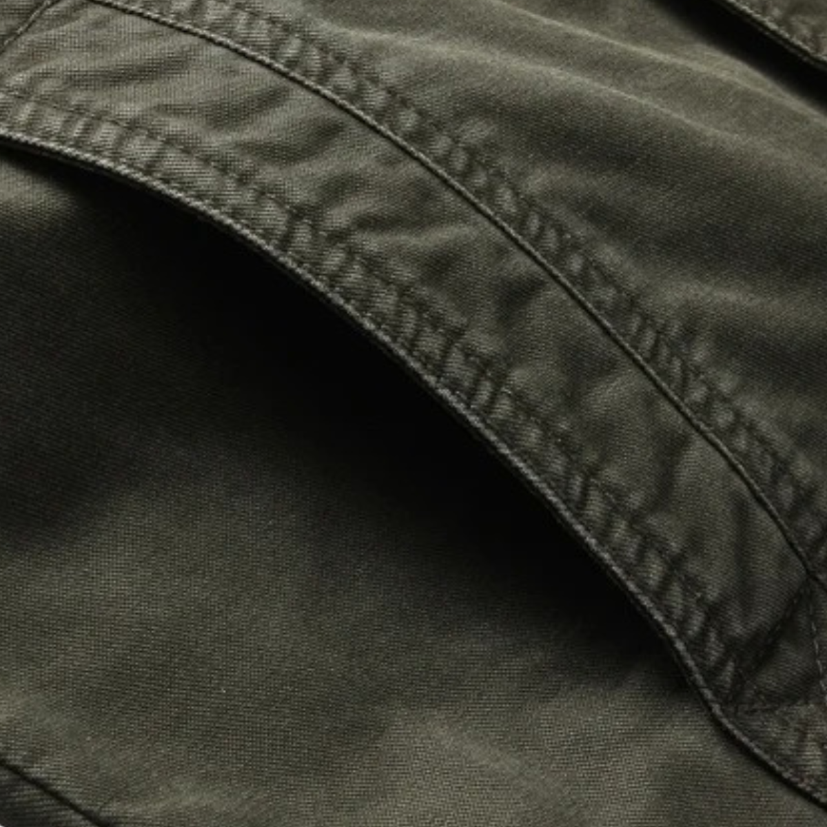 Stylish Men's Cotton Cargo Jacket with Multiple Pockets