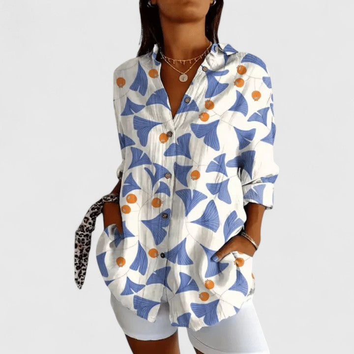 Elegant Flower Women's Casual Top - Nocini