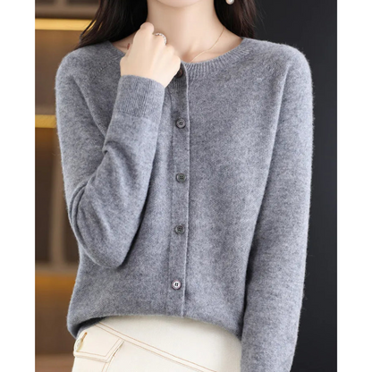Classic Women's Open Front Knit Cardigan