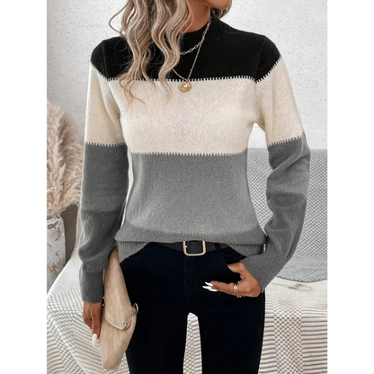 Classic Crew Neck Wool Blend Sweater